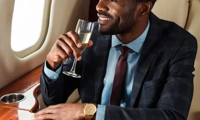 depositphotos 322044428 stock photo happy african american man champagne